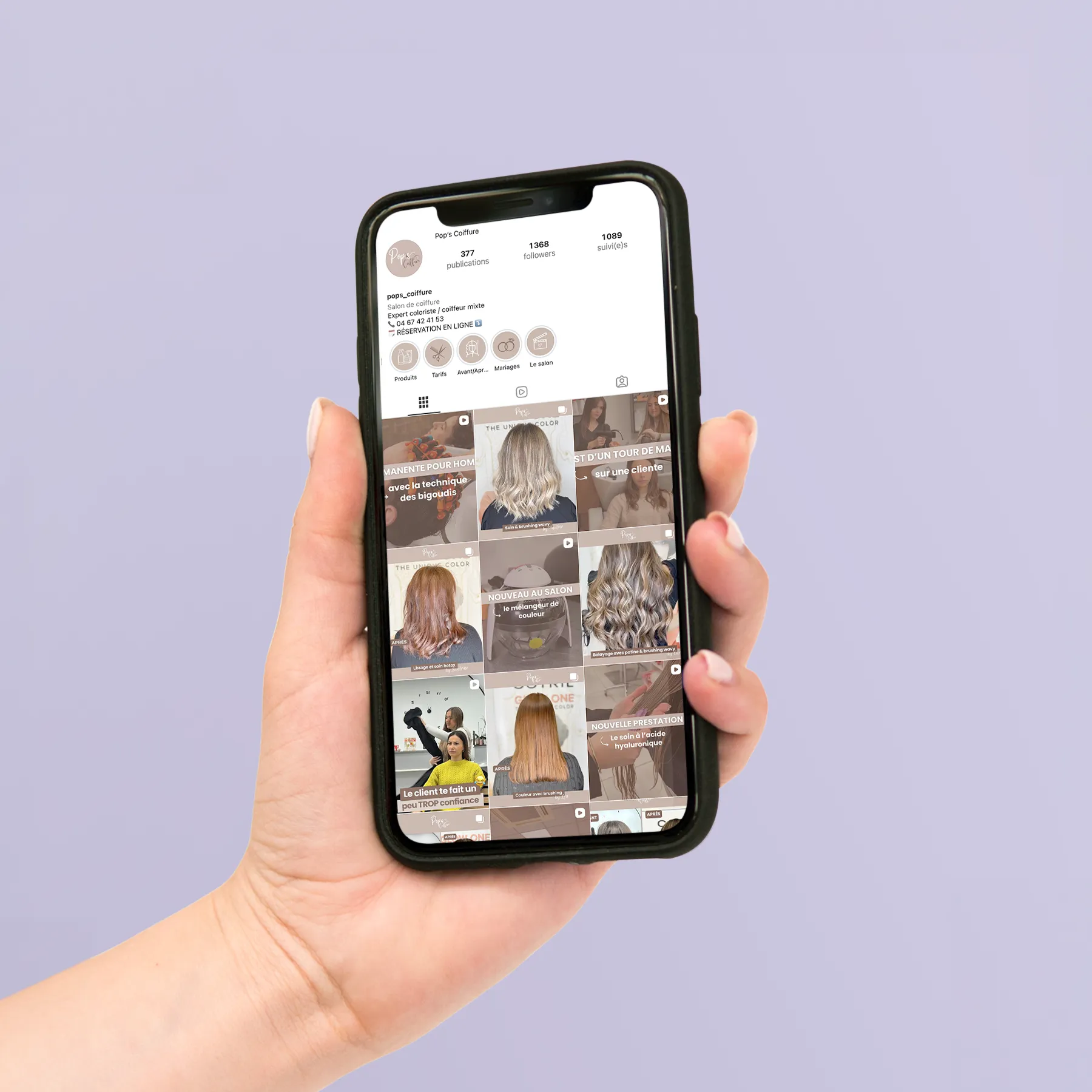 Feed Instagram Pop's Coiffure